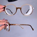 عینک فریم کائوچویی گرد دورنگ  010101320