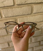 عینک فریم کائوچویی گرد دورنگ  010101314 - Image 3