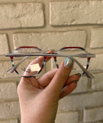عینک فریم کائوچویی گرد دورنگ   010101317 - Image 4