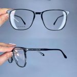 عینک فریم کائوچویی زاویه دار مربع    010101544