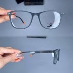 عینک فریم کائوچویی زاویه دار مربع    010101546