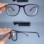 عینک فریم کائوچویی زاویه دار مربع    010101554