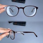 عینک فریم کائوچویی زاویه دار مربع    010101558