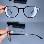 عینک فریم کائوچویی زاویه دار مربع    010101561