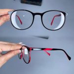 عینک فریم کائوچویی زاویه دار مربع    010101563