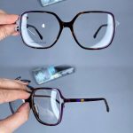 عینک فریم کائوچویی زاویه دار پلنگی    010101569