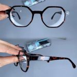 عینک فریم کائوچویی زاویه دار پلنگی     010101572