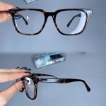 عینک فریم کائوچویی زاویه دار پلنگی ضخیم     010101666