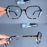 عینک فریم کائوچویی زاویه دار پلنگی     010101579