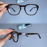 عینک فریم کائوچویی زاویه دار پلنگی    010101581