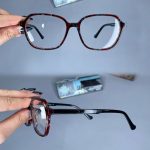 عینک فریم کائوچویی زاویه دار پلنگی    010101582
