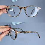 عینک فریم کائوچویی زاویه دار پلنگی    010101586