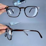 عینک فریم کائوچویی زاویه دار پلنگی    010101592