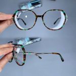 عینک فریم کائوچویی زاویه دار پلنگی    010101594