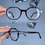 عینک فریم کائوچویی زاویه دار پلنگی    010101598