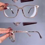 عینک فریم کائوچویی زاویه دار سایز بزرگ    010101449