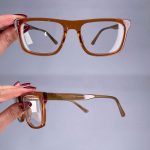 عینک فریم کائوچویی مستطیلی ضخیم     010101468