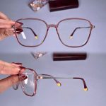 عینک فریم کائوچویی زاویه دار مربع   010101427