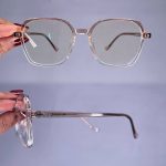 عینک فریم کائوچویی زاویه دار مربع     010101428