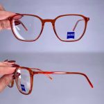 عینک فریم کائوچویی زاویه دار مربع      010101429