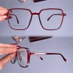عینک فریم کائوچویی زاویه دار مربع    010101432