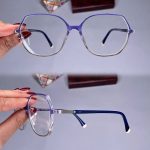 عینک فریم کائوچویی زاویه دار مربع    010101435