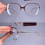 عینک فریم کائوچویی زاویه دار مربع    010101436