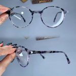 عینک فریم کائوچویی گرد پلنگی رنگی    010101619