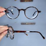 عینک فریم کائوچویی گرد پلنگی   010101624