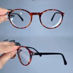 عینک فریم کائوچویی گرد پلنگی رنگی      010101636