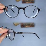 عینک فریم کائوچویی گرد پلنگی   010101640