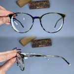 عینک فریم کائوچویی گرد پلنگی    010101645