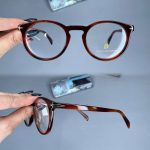 عینک فریم کائوچویی گرد پلنگی ضخیم    010101674