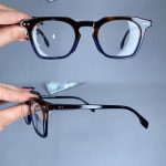 عینک فریم کائوچویی زاویه دار پلنگی ضخیم     010101677