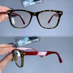 عینک فریم کائوچویی مستطیلی پلنگی    010101679