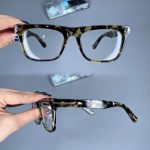 عینک فریم کائوچویی مستطیلی پلنگی ضخیم    010101680