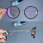 عینک فریم کائوچویی گرد پلنگی    010101649