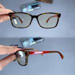 عینک فریم کائوچویی مستطیلی پلنگی    010101688