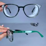 عینک فریم کائوچویی زاویه دار ضخیم    010101749