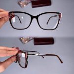 عینک فریم کائوچویی گربه ای    010101809