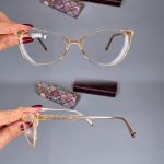 عینک فریم کائوچویی گربه ای    010101824