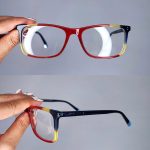 عینک فریم کائوچویی مستطیلی چندرنگ       010102077