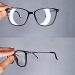 عینک فریم کائوچویی گربه ای مشکی       010102080