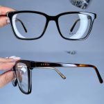 عینک فریم کائوچویی زاویه دار ضخیم      010102043