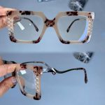 عینک فریم کائوچویی زاویه دار مربعی پلنگی ضخیم     010102045