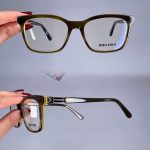 عینک فریم کائوچویی زاویه دار پلنگی ضخیم      010102059