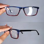 عینک فریم کائوچویی مستطیلی چندرنگ      010102141