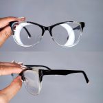 عینک فریم کائوچویی گربه ای دورنگ      ۰۱۰۱۰۲۰۹۷