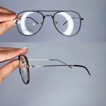 عینک فریم کائوچویی دوپل خلبانی      010102154