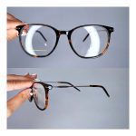 عینک فریم کائوچویی زاویه دار پلنگی     010102159